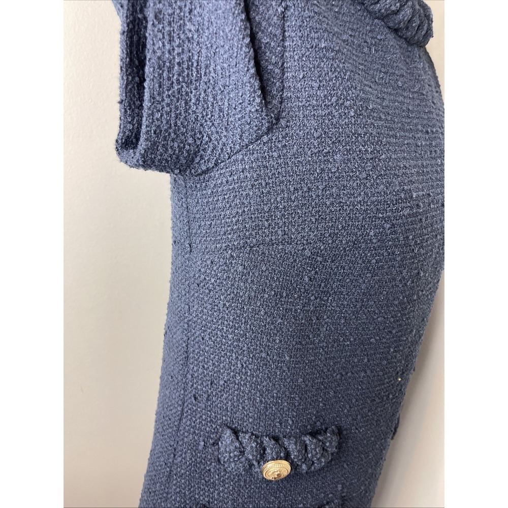Tuckernuck Navy Tweed Jackie Dress Small S - Picture 6 of 9